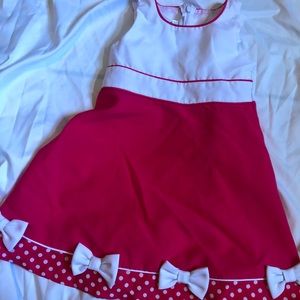 Pink and White toddler dress